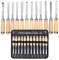 Trintion Stechbeitel Set 12-Teilige Holzmeißel Set für Holz Stemmeisen Satz Holzschnitzerei Set MeißEl Set Holzarbeiten Stecheisen Satz Profi Stechbeitel Satz für Holzschnitzerei Zimmerei