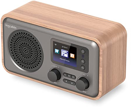 Inscabin D8 Internet DAB/DAB+ Digitalradio, Internetradio/Digitalradio mit Spotify Connect und Bluetooth (Kirsche)