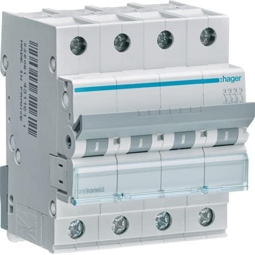 Leitungsschutzschalter 4P C 32A 6kA AC MCN432E Hager Polo 3250614314155