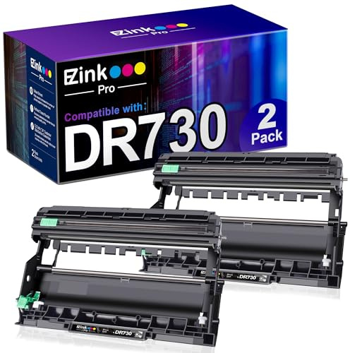 E-Z Ink Pro Comaptible DR730 Drum Unit Replacement for Brother DR 730 (Not Toner) to Use with HL-L2350DW HL-L2370DW HL-L2395DW HL-L2390DW MFC-L2750DW MFC-L2710DW DCP-L2550DW (Black, 2 Pack)