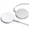 ESR 2 Pack HaloLock Mini Wireless Charger, MagSafe-Compatible Charger for iPhone 16/15/14/13/12 Series, AirPods 4/3/Pro/Pro 2, Strong Magnetic Lock, Reinforced Braided Nylon A/C Cable, Silver
