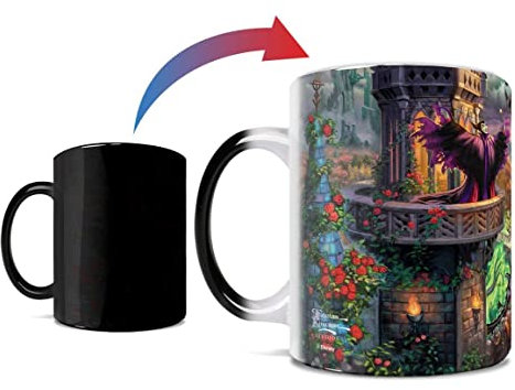 Morphing Mugs Disney – Sleeping Beauty – Maleficent’s Curse - Thomas Kinkade Studios - One 11 oz Color Changing Ceramic Mug – Image Revealed When HOT Liquid Is Added!
