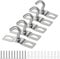 RosewineC 5 Pack Ceiling Hook, 68mm Heavy Duty Ceiling Light Base Plate Chandelier Hook Screws Mount Heavy Duty Iron Galvanized Pendant Fitting for Lamps Ceiling Fans Flower Basket Decoration Holder