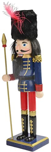 astound Nussknacker Weihnachtsdeko | Sammlerstück King Guard Soldat Weihnachten Nussknacker Ornament - Traditionelles Kinder Spielzeug Dekorationen für