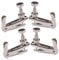 Vaguelly 4 Stück Violine Feinstimmer Geigensaiten Feinstimmer Geige Violine Metall Saitenfeinstimmer Edles Design in Farbe Silber für 4/4 3/4 Geige