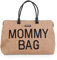 Childhome, Mommy Bag, Wickeltasche, Kliniktasche, Reisetasche, großes Fassungsvermögen, Wickelauflage, verstellbarer Schultergurt, unterteilt, Isoliertasche, Durchgang für Trolleygriff, Raffia