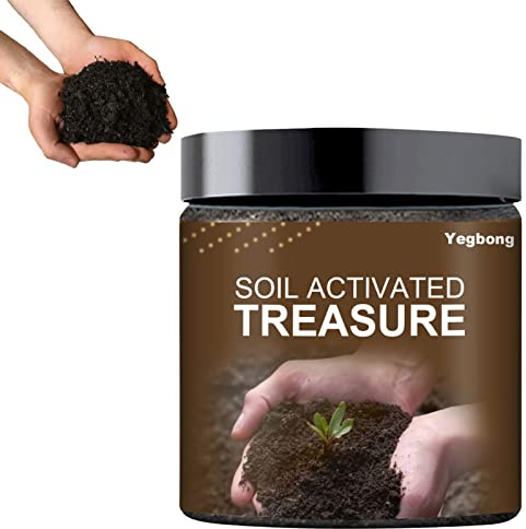 Bodenaktivierter Schatz, Bodenaktivatoren, Bodenverbesserer, Premium Soil Activator, Wurzelaktivator Kompostbeschleuniger, Bewurzelungshormonpulver Für Alle Zimmerpflanzen Balkon Gartenpflanzen