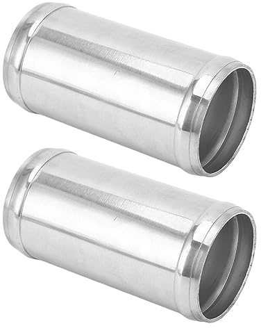 Aramox Schlauchadapter, 1 Paar Schlauchverbinder, Rohrverbinder, 50 Mm, Hervorragende Abdichtung, Feste Klemmung, Hitzebeständiger Schlauchverbinder aus Aluminiumlegierung für