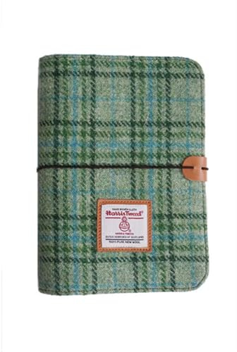 TAILORMAP Harris Tweed A5 Notizbuch-Ringbuch 6 Ringe, Wollstoff weicher Einband nachfüllbarer A5 Ringbuch für A5 Nachfüllpapier und A5 Planer-Einlagen, Notizbücher zum Schreiben, A5 Größe 80 Seiten