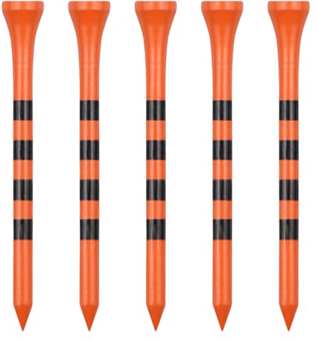Zivisk Golf Tees Holz - 100 Stück 83mm Bambus Tees (Orange)