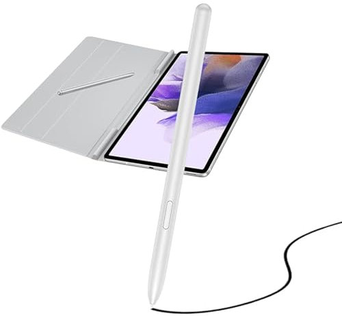 Galaxy Tab S7 Replacement Stylus Pen for Samsung Tab S7+ Plus, FE - Tips/Feathers Included (Mystic Silver)
