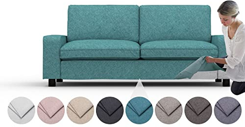 comfortly Bezug für Kivik 2-Sitzer-Sofa, Ersatz-Schonbezug, strapazierfähig, 7-teilig, Haustier- und schmutzabweisend, strapazierfähiges Nano-Tech-Gewebe, leicht zu reinigen und zu ersetzen