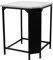 cozze® Eck-Tisch für Außenküchen – Kombinierbar Outdoor-Tischen, Typ 430 Edelstahlplatte, 100kg Traglast, Höhenverstellbar