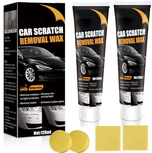 Zkaoai Autokratzer Reparaturpaste, 2 Stück Auto Kratzer Entferner, Auto Kratzerentfernungs, Autolack Kratzer Reparatur, Kratzer Entferner Auto, Car Scratch Repair Paste für Reparieren Sie Lackkratzer