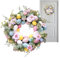 Osterkranz,Osterkranz Haustür,Künstlicher Osterkranz,Frühlingskranz,Bunter Blumenkranz mit Ostereiern,Künstlicher Osterkranz für Ostern Frühlingsdekorationen