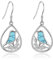 VONALA Vogel-Ohrringe für Frauen 925 Sterling Silber Türkis Ohrringe Vogel Liebhaber Geschenke Vogel Schmuck Tropfen Ohrringe für Frauen Mädchen