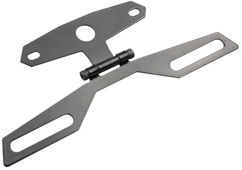 One Piece Useful Motorcycle Folding License Plate Adjustable Rear Light Bracket Mount Durable Motorcycle Flip Up License Plate for Motorcycle Dirt Bike