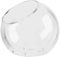 Bol incliné en verre – Bol rond incliné pour terrarium | Support pour plantes aériennes | Vase pour plantes d'intérieur | Pièce maîtresse pour plante aérienne miniature en mousse