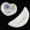 FINGERINSPIRE - Cuenco de cristal de selenita (7,2 cm, cuenco de selenita de luna, cuenco de selenita en forma de corazón, 6,3 cm, cuenco de mancha de selenita puro, soporte de cristales de selenita