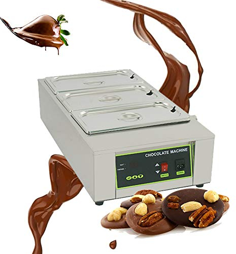 Chocolate Tempering Machine 0℃~90℃, 8 Kg Chocolate Melter, Digital Temp Control, Chocolate Melting Machine For Commercial Use