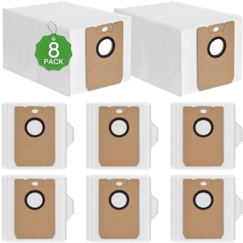 8 Bolsas de Recambio para Aspirador Conga Compatible con Modelos 2299/2499 / 7490/8290, Bolsas para Robot Aspirador Conga de Gran Capacidad de 4.5L, Accesorios Bolsas de Repuesto para Aspiradoras (a)