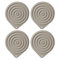 CHUNZHILAI 4 Pack Microwave Plate Warmers Silicone Trivet Mats Heat Resistant Silicone Pot Holders Non Slip Dinner Plate Warmer for Microwave Oven Hot Plate Pan Pots