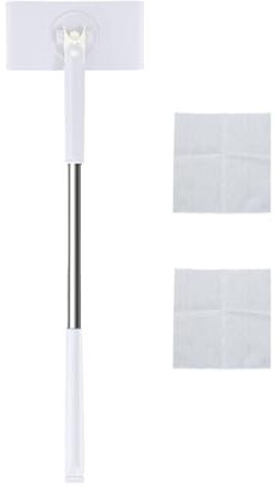 Trapeadores De Polvo Planos para Baño - Juego De Trapeador Exprimible | Trapeador De Polvo Portátil con Toallas De Limpieza | Trapeador Ligero para Pisos De Madera, Juego De Trapeador De Limpiez