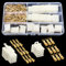 YIXISI 160 Pezzi 2.8mm Kit di Connettori Elettrici per Auto, 9 Pin Kit Connettore e Terminali da Crimpare, Connettori per Cavi Elettrici per Automobili, per Auto e Moto