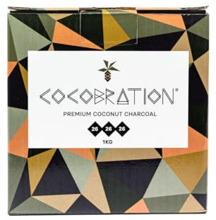Cocobration 1Kg | Premium Shisha Kohle | 100% Kokosnuss | für Shisha & Grill