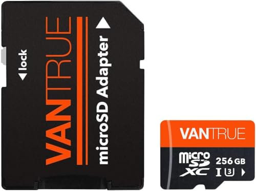 VANTRUE Carte mémoire microSD, UHS-I U3 4K avec Adaptateur, Compatible avec Dashcam, Smartphone, Tablette, caméra d'action et caméra de Surveillance (1T)