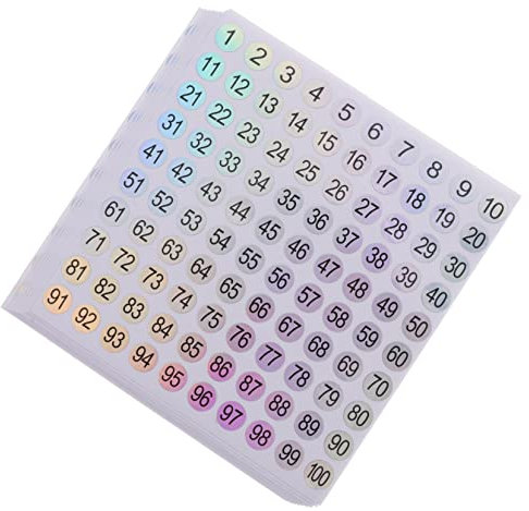 LAPYAPPE 10blätter Nummernaufkleber Selbstklebende Etiketten Für Vorratsschränke Flaschen Gläser Schlüssel Klassifizierungsaufkleber