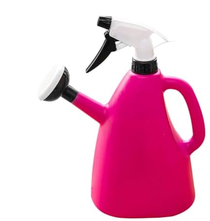 Regadera 2 en 1 con pulverizador, regadera de aspersor para jardín, plantas de interior y exterior, 1 litro