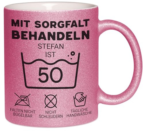 Kiddle-Design Personalisierte Tasse 18. Geburtstag - Mit Sorgfalt behandeln das Gute Stück ist 18-18ter Geburtstag Lustiges Geschenk Frau Mann, Tasse Weiß