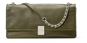 kate spade new york Deco Schultertasche aus genarbtem Leder, Algen, Einheitsgröße, Deco Schultertasche aus genarbtem Leder