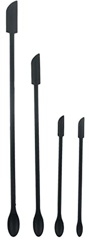 Silicone Spatula Set Jar Scraper Small Makeup Mini Lotion Stirrer Epoxy Casting Mixing Tool For Epoxy Baking Cocking Resin Mixing Tools