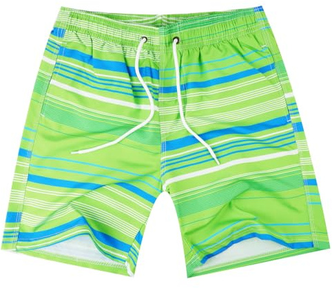 OSDUE Boys Swimming Trunks, Boys Beach Shorts Quick Dry for 3-14 Years Kid | Toddler Printed Swimming Shorts Adjustable Waist, with Mesh Lining, Sports Running Swim Boardshorts
