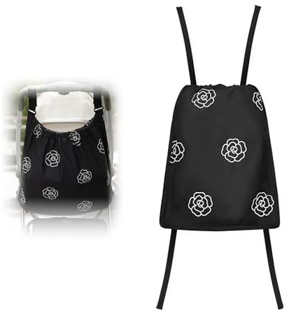 Kinderwagennetz Organizer Tasche Rückseite Buggys Universal Einkaufsnetz Sportwagen Netzbeutel Einkaufswagen Netztasche Schwarz Rollstuhl Wickelflaschen Aufbewahrungstasche