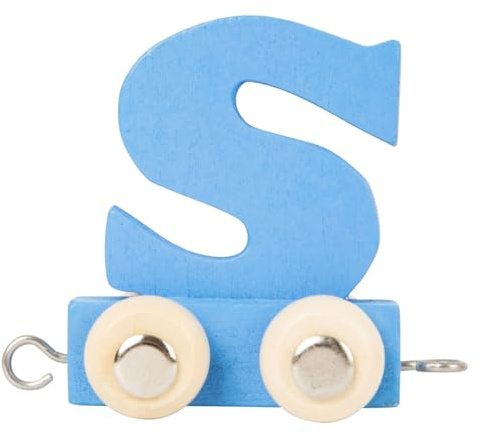 Small Foot Holz Buchstabenzug blau - S - Spielzeug Zugset