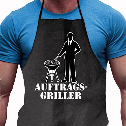Shirtoo Grillschürze Auftragsgriller - Lustiges Geschenk für Männer
