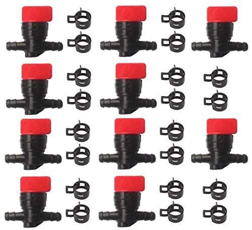 HURI 10x Robinet de carburant/Robinet essence avec Colliers pour 6 mm – 8 mm pour 698183 494768 493960 491860 Wolf 2058063 2059063