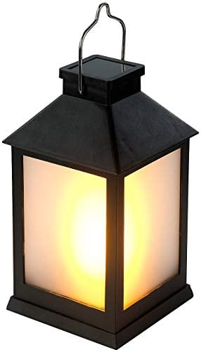 Lunartec Solarlaterne: Solar-Gartenlaterne mit 12 Flammeneffekt-LEDs, Lichtsensor, Akku, IPX3 (Solar Laternen Flame Effect, Solar Laterne Flamme, Garten Deko Beleuchtung)