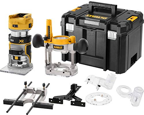 DeWalt DCW604NT 18v XR Cordless Brushless 1/4 Router Kit No Batteries