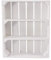 Obstkisten Online 3 Stück neues shabby chic Gewürzregal 50cm x 40cm x 16cm Küchenregal Ablage Regal Holzregal Obstkiste Weinkiste Wandregal weiß/weiss klassisch Vintage-Möbel natur