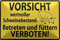 Blechschild 30 x 20 cm Warnschild: Vorsicht wertvoller Schweinebestand. Betreten und füttern VERBOTEN ! - Deko7