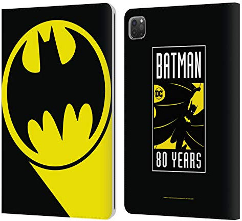 Head Case Designs Offizielle Batman DC Comics Bat Signal Logos Leder Brieftaschen Handyhülle Hülle Huelle kompatibel mit Apple iPad Pro 11 2020/2021 / 2022