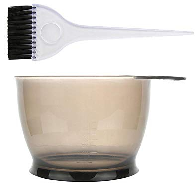 POFET brochas para teñir el Cabello y el tazón de salón Profesional para teñir el Pelo, para teñir el Cabello, Herramientas para teñir el Cabello, Color Negro