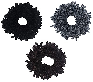 ccHuDE 3 Pcs Volumizing Scrunchie Big Hair Tie Ring Hairband Hijab Volumizer Headwear Hair Accessories for Women