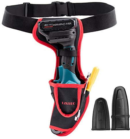 LZSTEC Borsa Fondina per Mini Motosega a Batteria, Custodia Fodero per Motosega Elettrica Portatile da 4/5/6 Pollici, Marsupio Borsa a Cintura Porta Attrezzi, Portautensili per Sega a Catena Piccola