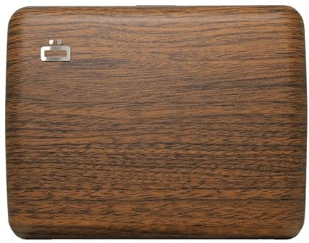 ÖGON -DESIGNS- Portefeuille en Aluminium, Grande capacité avec Fermoir en métal, Protection RFID Contre la fraude et la démagnétisation, modèle Smart Case Oslo Large