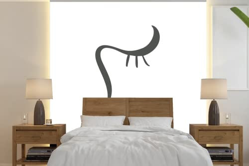 MuchoWow Papier peint Visage - Femme - Noir - Blanc Papier peint photo 300x300 cm Papier peint imprimé